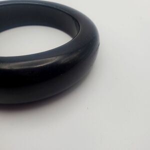 Bakelie Black Bracelet chunky‎ bangle bakelite